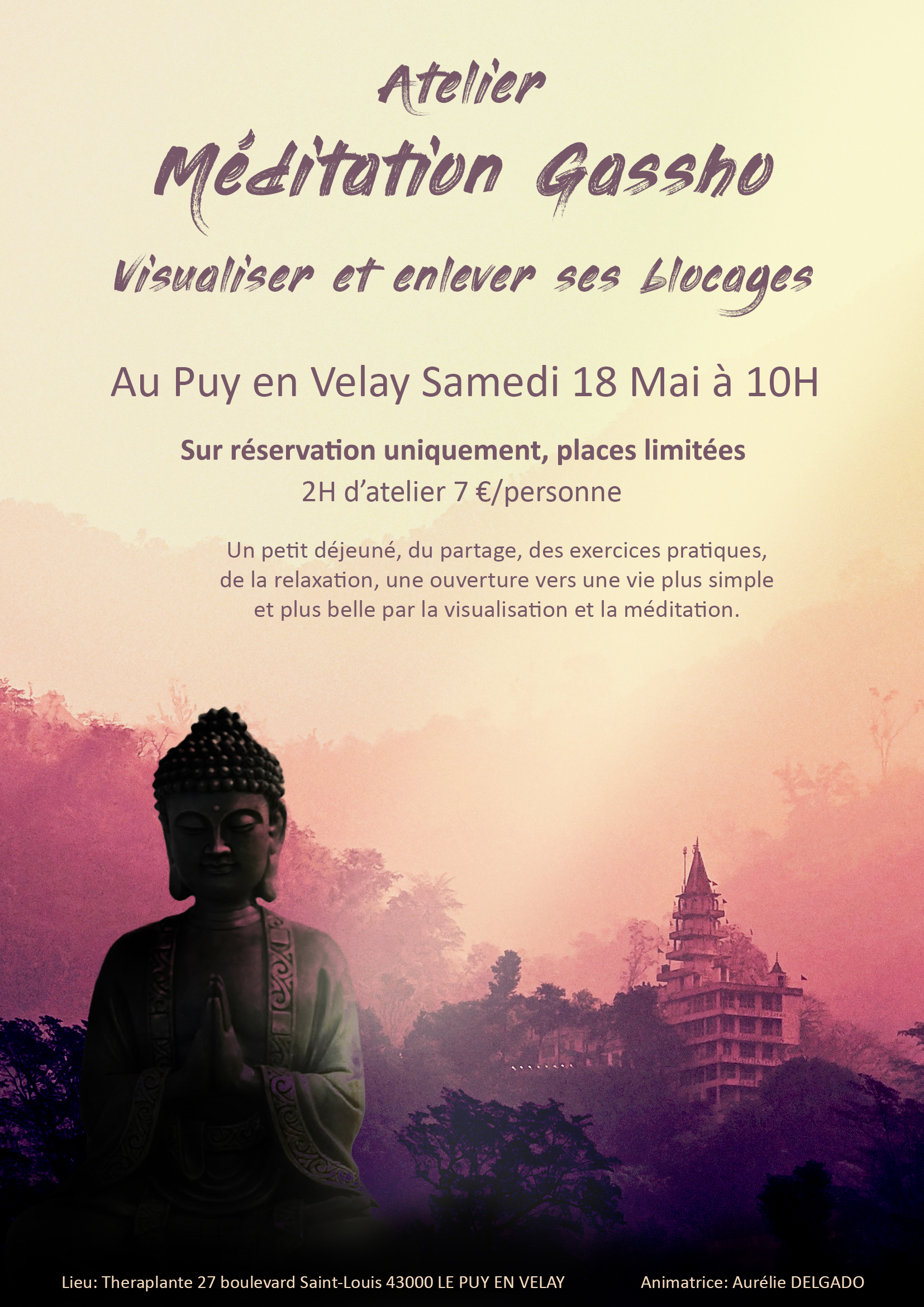 Affiche atelier méditation